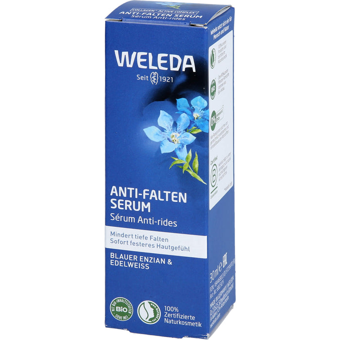 WELEDA Anti-Falten Serum mindert tiefe Falten für ein sofort festeres  Hautgefühl, 30 ml Solution