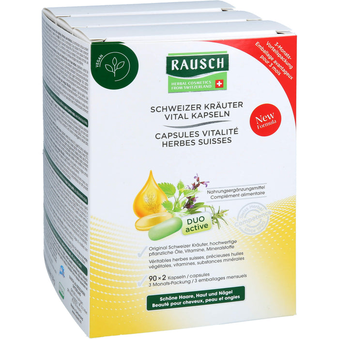 RAUSCH Schweizer Kräuter Vital Kapseln, 180 pc Capsules