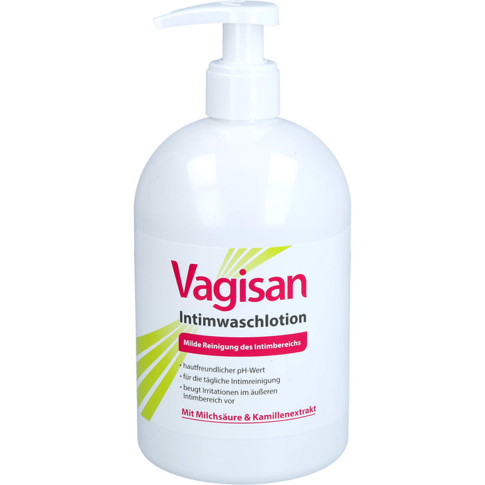 Vagisan Intimwaschlotion, Intimpflege für eine sanfte Reinigung und zur Vorbeugung von Infektionen, 500 ml Lotion