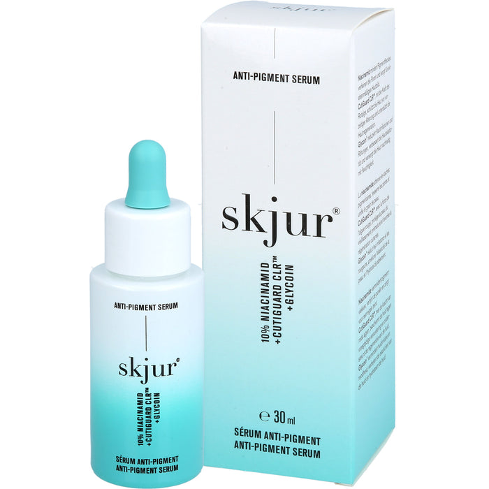 Skjur Anti-Pigment Serum für ein ebenmäßiges Hautbild bei sensibler Haut, 30 ml Gel