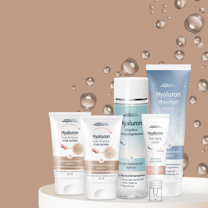Medipharma Cosmetics Hyaluron Nude Perfection Fluid getönt heller Hauttyp LSF20, 50 ml Crème