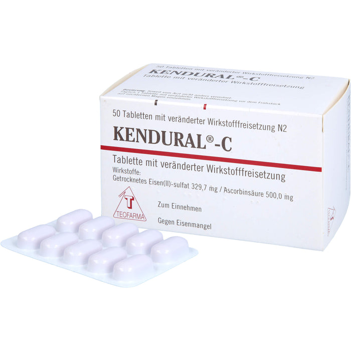 KENDURAL-C Tabletten gegen Eisenmangel, 50 pc Tablettes