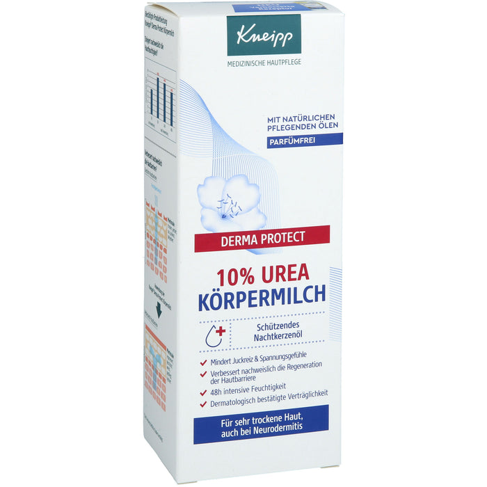 Kneipp Derma Protect 10% Urea Körpermilch für sehr trockene Haut, 200 ml Lotion