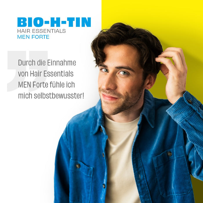 BIO-H-TIN Hair Essentials Men forte: Abgestimmte Nährstoffkombination für Männerhaare, 90 pc Capsules