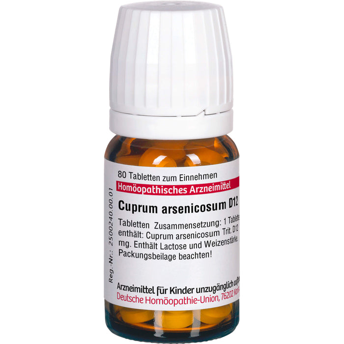 Cuprum arsenicosum D12 DHU Tabletten, 80 pc Tablettes