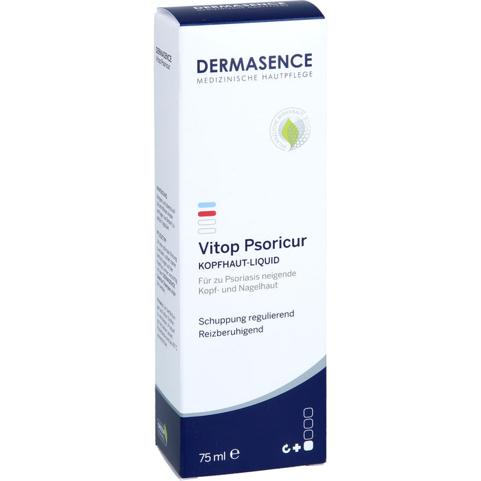 DERMASENCE Vitop Psoricur Kopfhaut-Liquid für zu Psoriais neigende Kopf-und Nagelhaut, 75 ml Solution