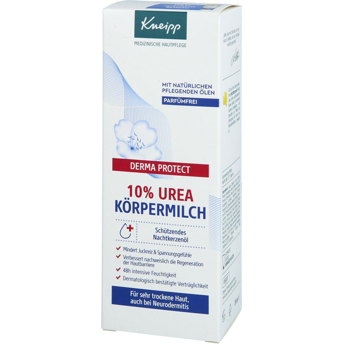 Kneipp Derma Protect 10% Urea Körpermilch für sehr trockene Haut, 200 ml Lotion