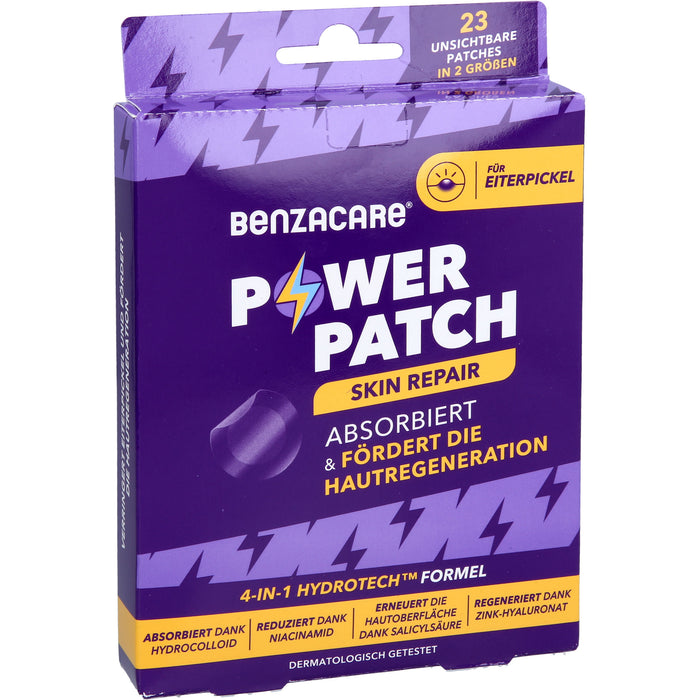 BENZACARE Power Patches - Skin Repair absorbiert den Eiterpickel und fördert die Hautregeneration, 23 St. Pflaster