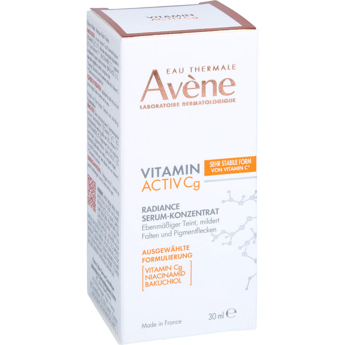 Avène Vitamin Activ Cg Radiance Serum-Konzentrat für ebenmäßigen Teint, milderrt Falten und Pigmentflecken, 30 ml Solution