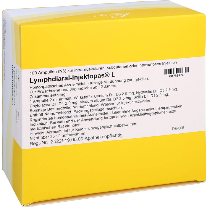 Lymphdiaral-Injektopas  L, 100 St. Ampullen