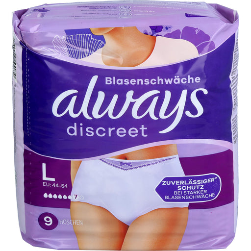 Always discreet Inkontinenz Pants plus L EU 44-54, 9 St. Pants