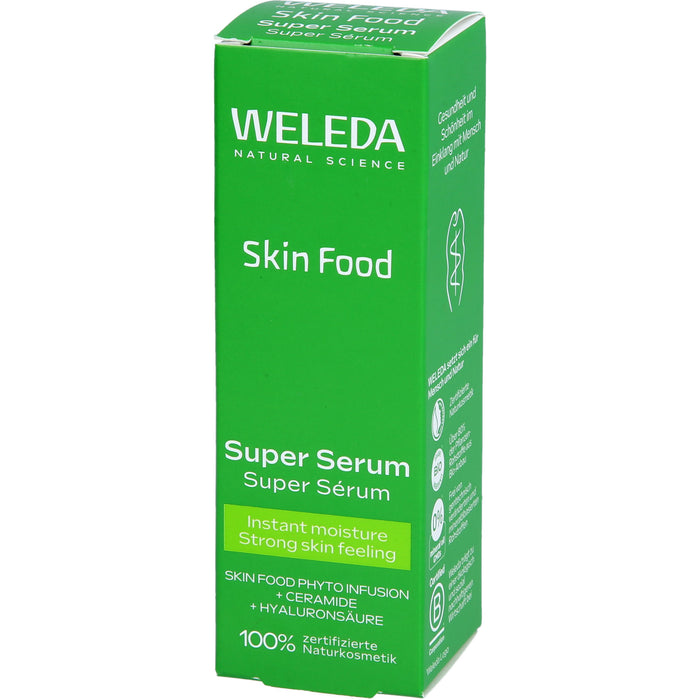 WELEDA Skin Food Super Serum für intensive Feuchtigkeit und einen strahlenden Glow, 30 ml Lösung