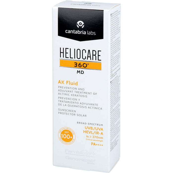 HELIOCARE 360 AK Fluid SPF 100+ präventive und ergänzende Behandlung bei Aktinischen Keratosen, 50 ml Gel