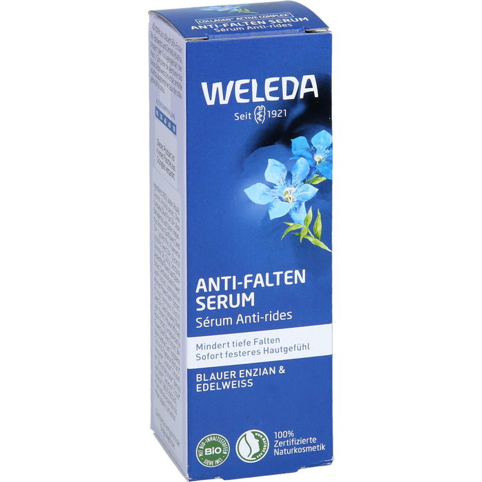 WELEDA Anti-Falten Serum mindert tiefe Falten für ein sofort festeres  Hautgefühl, 30 ml Solution