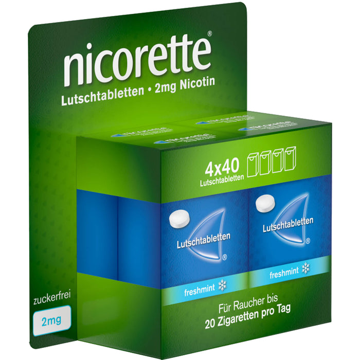 Nicorette Freshmint 2 mg Lutschtabletten, 160 pc Tablettes