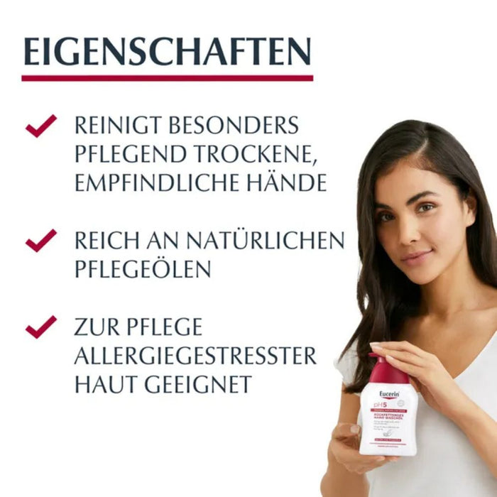 Eucerin pH5 Hand-Waschöl für empfindliche, trockene Haut, 250 ml Öl