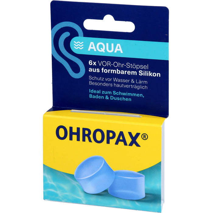 OHROPAX Aqua Ohrstöpsel aus Silicon, 6 St. Ohrstöpsel