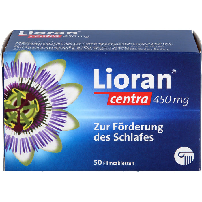 Lioran centra 450 mg Filmtabletten zur Förderung des Schlafes, 50 St. Tabletten