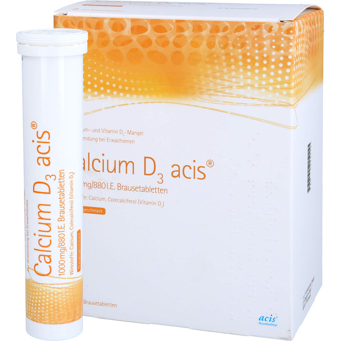 Calcium D3 acis® 1000 mg/880 I.E., Brausetabletten, 100 St BTA