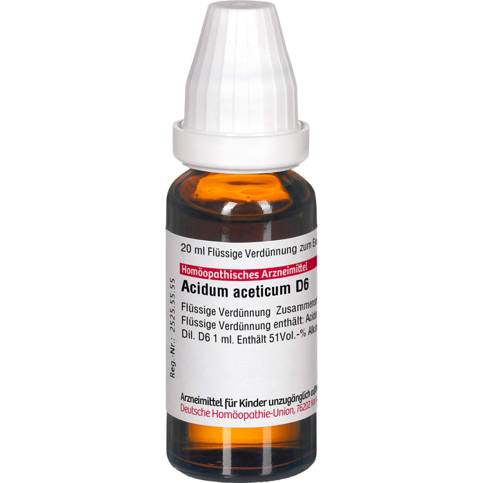 DHU Acidum aceticum D6 Dilution, 20 ml Solution