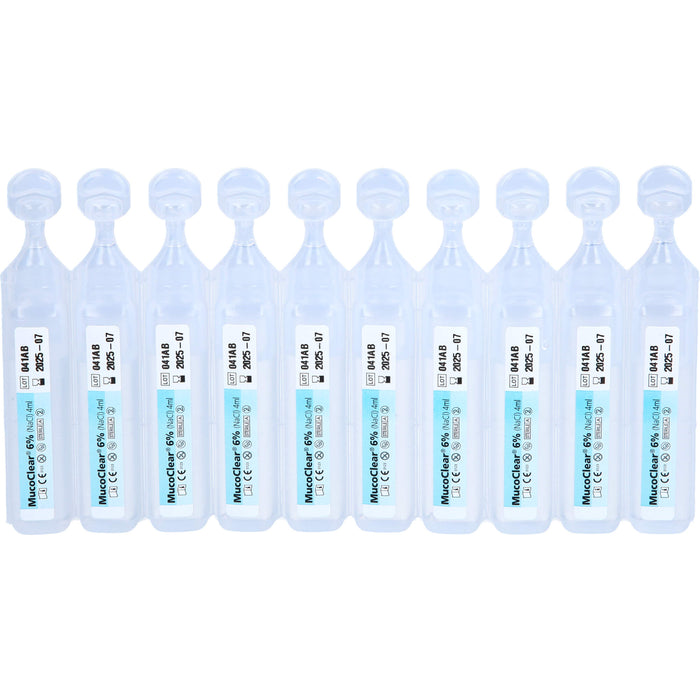 MucoClear 6 % NaCl Inhalationslösung, 60 pcs. Ampoules
