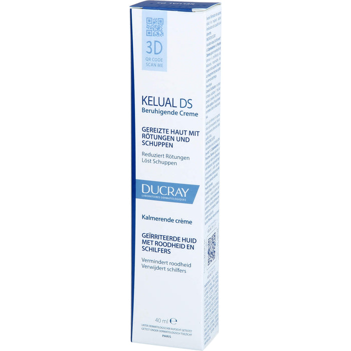 DUCRAY KELUAL DS beruhigende Creme reduziert Rötungen und löst Schuppen, 40 ml Crème