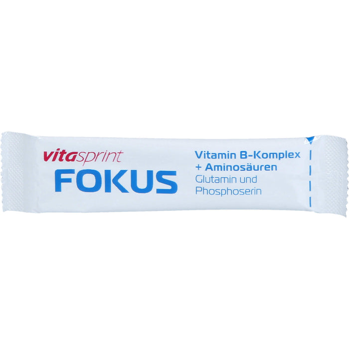 Vitasprint Fokus Direktsticks Vitamin B5 für mentale Leistungsfähigkeit, Konzentration und Energie, 20 pc Sachets