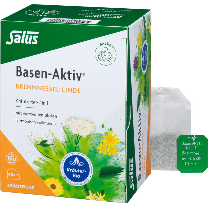 Salus Basen-Aktiv Tee Nr. 1 Brennnessel-Linde bio harmonisch und vollmundig, 40 pc Sachets
