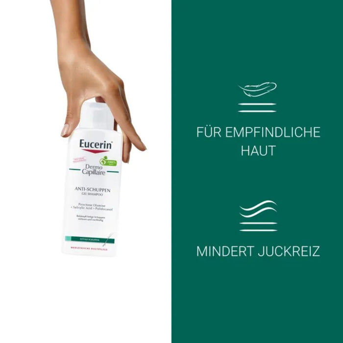 Eucerin Dermo Capillaire Anti-Schuppen Gel Shampoo, 250 ml Shampoing