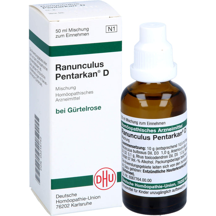 DHU Ranunculus Pentarkan D Mischung bei Gürtelrose, 50 ml Solution