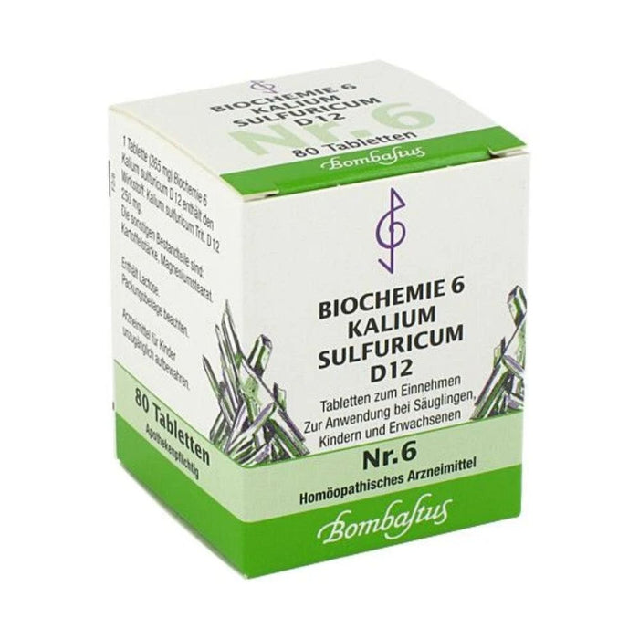 Bombastus Biochemie 6 Kalium sulfuricum D12 Tabletten, 80 St. Tabletten