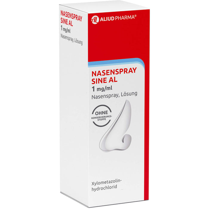 Nasenspray sine AL 1 mg/ml Nasenspray bei Schnupfen, Nasennebenhöhlen-Entzündung und allergischem Schnupfen, 10 ml Solution