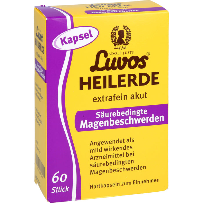 Luvos Heilerde extrafein akut säurebedingte Magenbeschwerden Kapseln, 60 pcs. Capsules