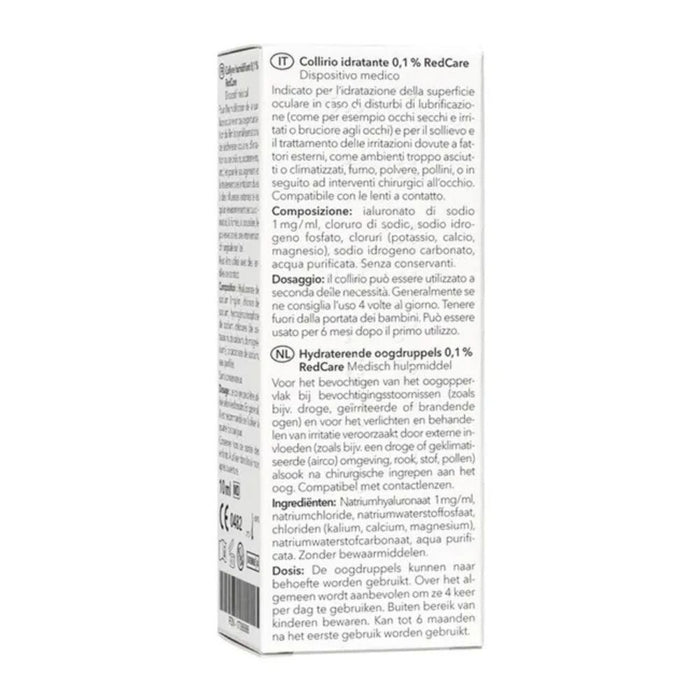 Redcare Augentropfen Collirio zur Befeuchtung der Augenoberfläche, 10 ml Solution
