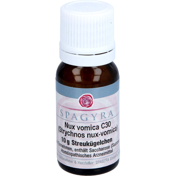 SPAGYRA Nux vomica C30 Globuli, 10 g Globuli
