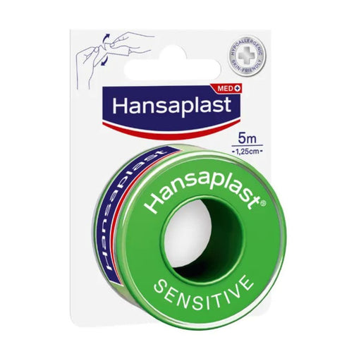 Hansaplast Sensitive Fixierpflaster 5 m x 1,25 cm, 1 St. Pflaster
