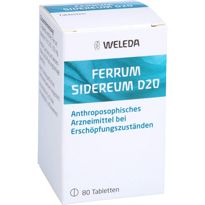 Ferrum sidereum D20 WELEDA Tabletten, 80 pc Tablettes