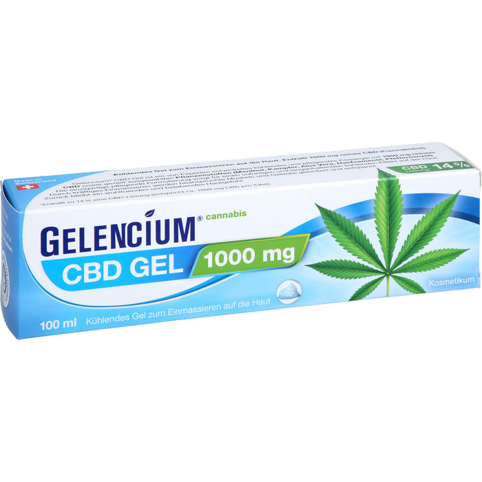 GELENCIUM Cannabis CBD Gel kühlend, 100 ml Gel