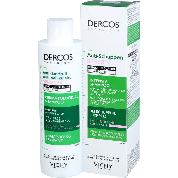 DERCOS Anti-Schuppen Intensiv Shampoo für empfindliche Kopfhaut, 200 ml Shampoing