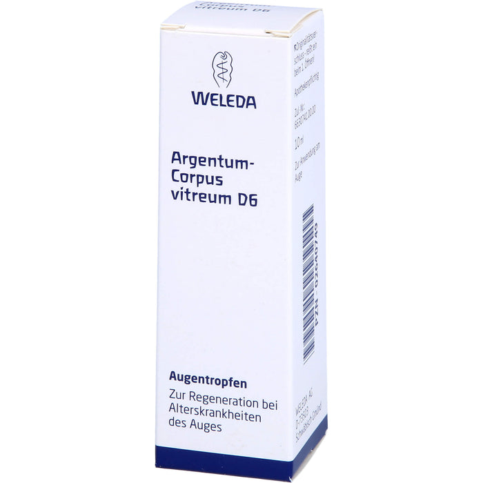 WELEDA Argentum corpus Vitreum D6 Augentropfen, 10 ml Lösung