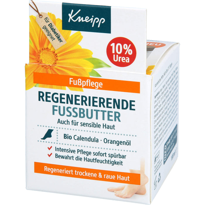 Kneipp regenerierende Fußpflege für trockene und raue Haut, 100 ml Crème