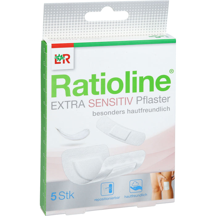 Ratioline Extra Sensitiv Pflaster in 2 Größen, 5 St. Pflaster