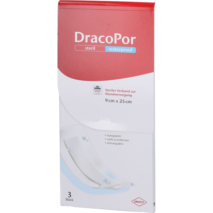 Dracopor Waterproof steriler Wundverband 9 cm x 25 cm, 1 pcs. Bandage pulp