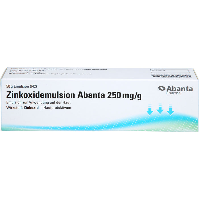 Abanta Pharma Zinkoxidemulsion 250 mg / g Hautprotektivum, 50 g Emulsion