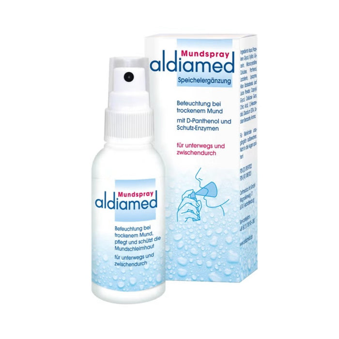 aldiamed Mundspray Gelfluid Speichelergänzung bei Mundtrockenheit, 50 ml Lösung