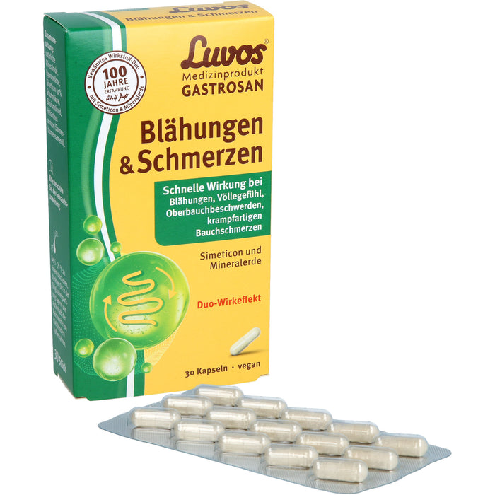 Luvos Gastrosan Kapseln bei Blähungen & Schmerzen, 30 pc Capsules