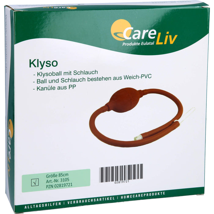 Klyso Komplett 85 cm Schlauch und Kanüle, 1 pcs. Hose