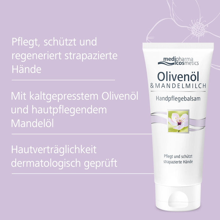 Medipharma Cosmetics Olivenöl & Mandelmilch Handpflegebalsam, 100 ml Creme