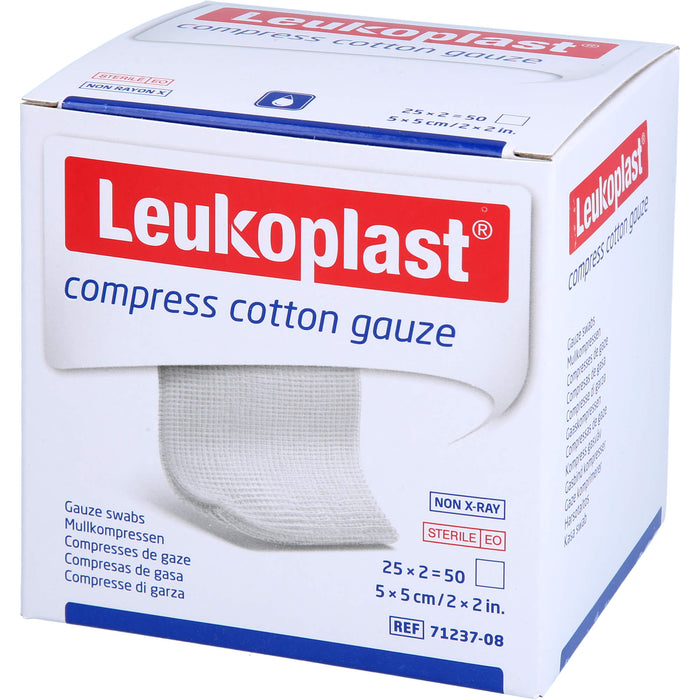 Leukoplast Mullkompressen 5 x 5 cm steril, 50 pc Compresses