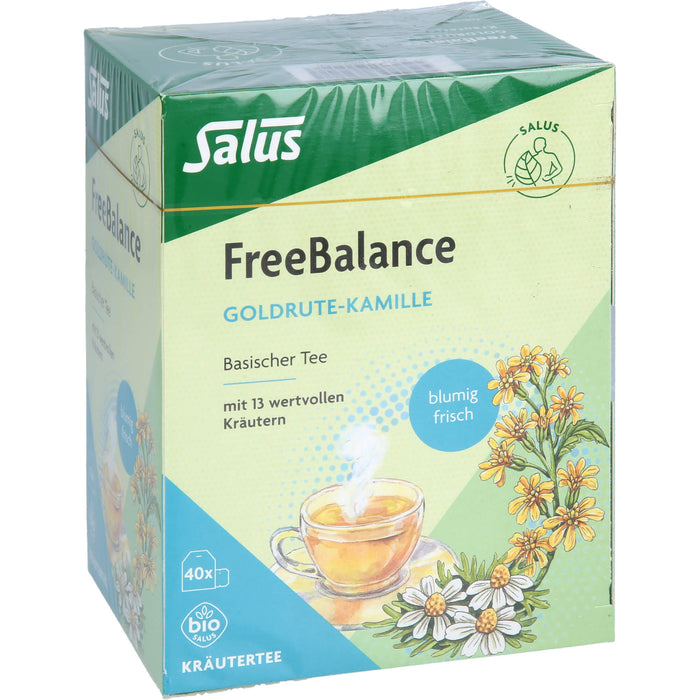Salus FreeBalance Goldrute-Kamille basischer Tee mit 13 wertvollen Kräutern, 40 pcs. Sachets